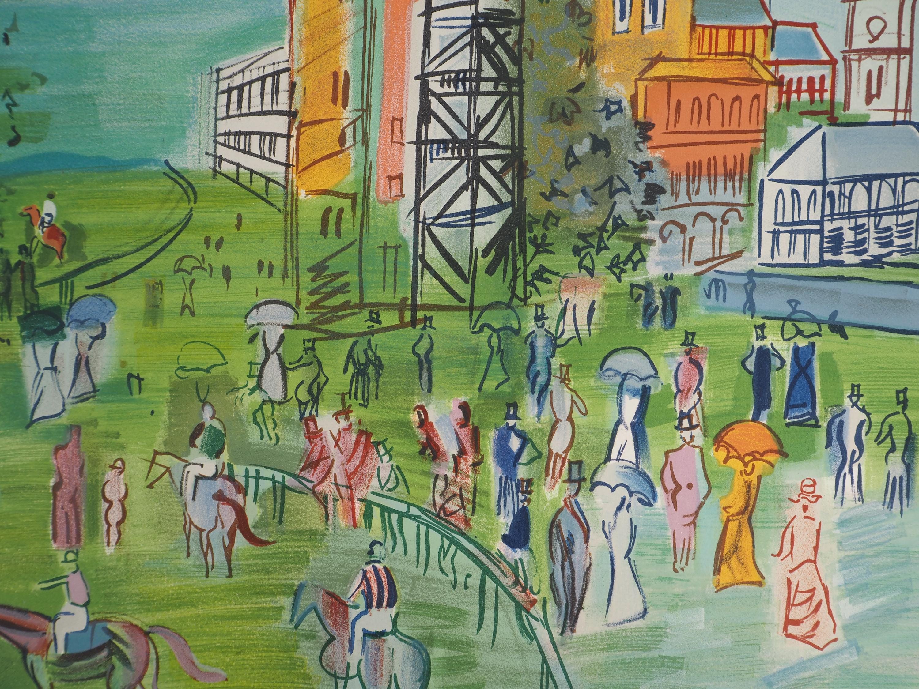 Raoul DUFY - Ascot Horse Racing - Signed Lithograph - Panoramic