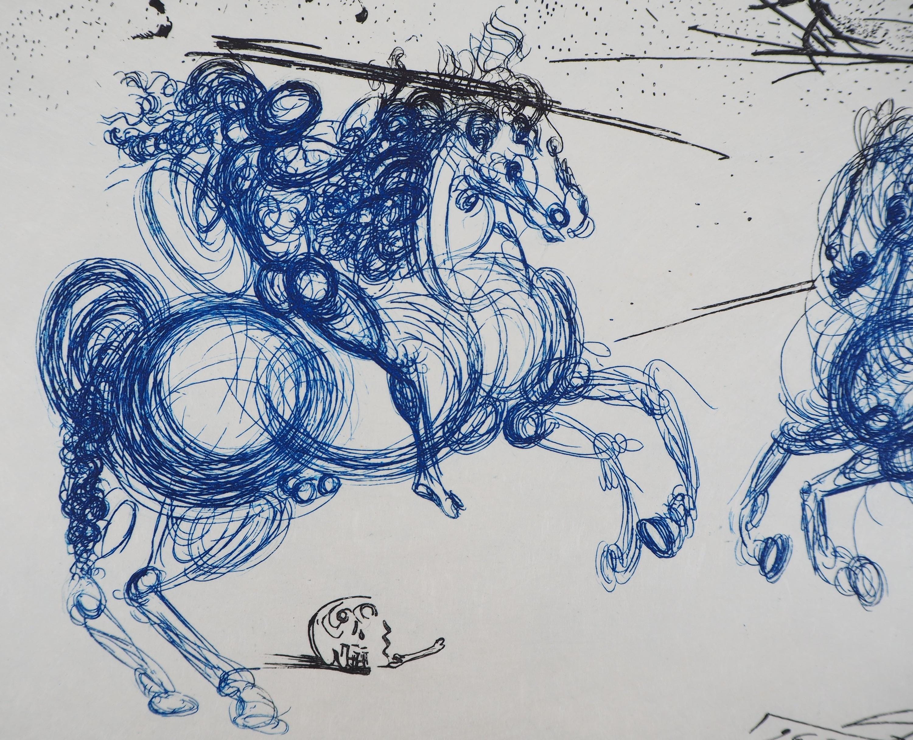 Blue Riders Painters Salvador DALI: the Blue Riders, Original Signed Etching, 1973 - Etsy