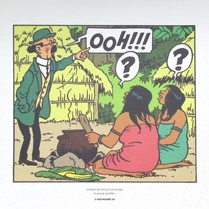 HERGÉ : TINTIN and the Picaros, 3 lithographs ex libris, 2011