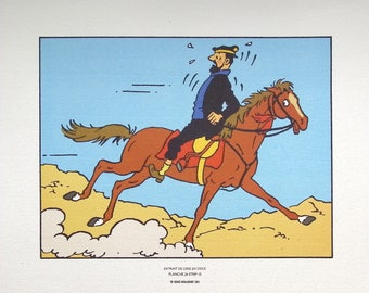 HERGE : TINTIN Coke in stock - 3 lithographs ex libris, 2011