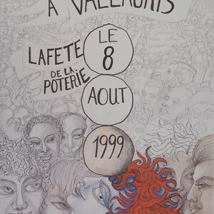 Jean MARAIS – Fête de la poterie, lithographie signée, 1999 | Affiche d’art, Vallauris, édition posthume, décoration murale