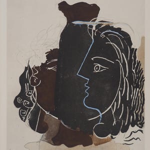 Georges BRAQUE – Profilo greco, fototipia 1962 | Arte moderno, edizione limitata, stampa d’arte, decorazione parete