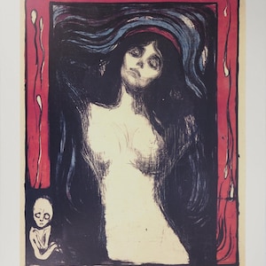 Edvard MUNCH: Madonna, póster vintage original, 1983