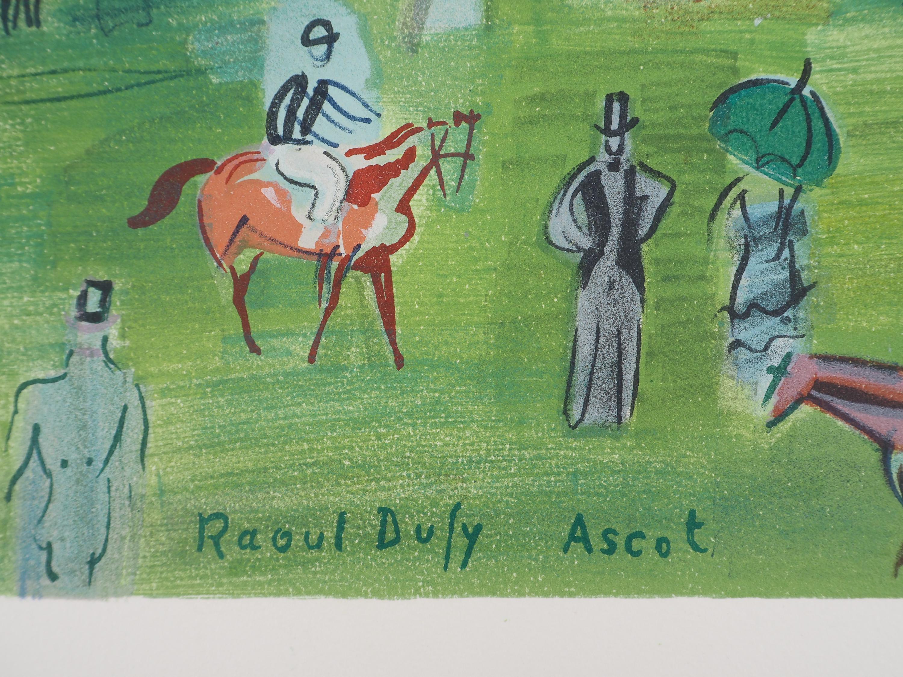 Raoul DUFY - Ascot Horse Racing - Signed Lithograph - Panoramic