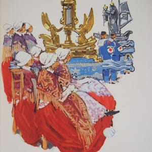 Mathurin MEHEUT: Bretagna, Omaggio ai marinai, Incisione heliogravure firmata, 1956