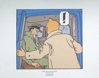 HERGÉ : TINTIN - The seven crystal bowls, 3 lithographs ex libris, 2010