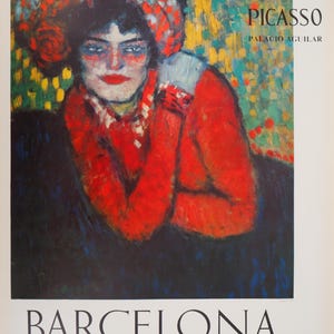 Pablo PICASSO: L'attesa, poster vintage originale, 1966