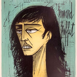 Bernard BUFFET: Annabel, CARTEL en litografía original firmada, 1980