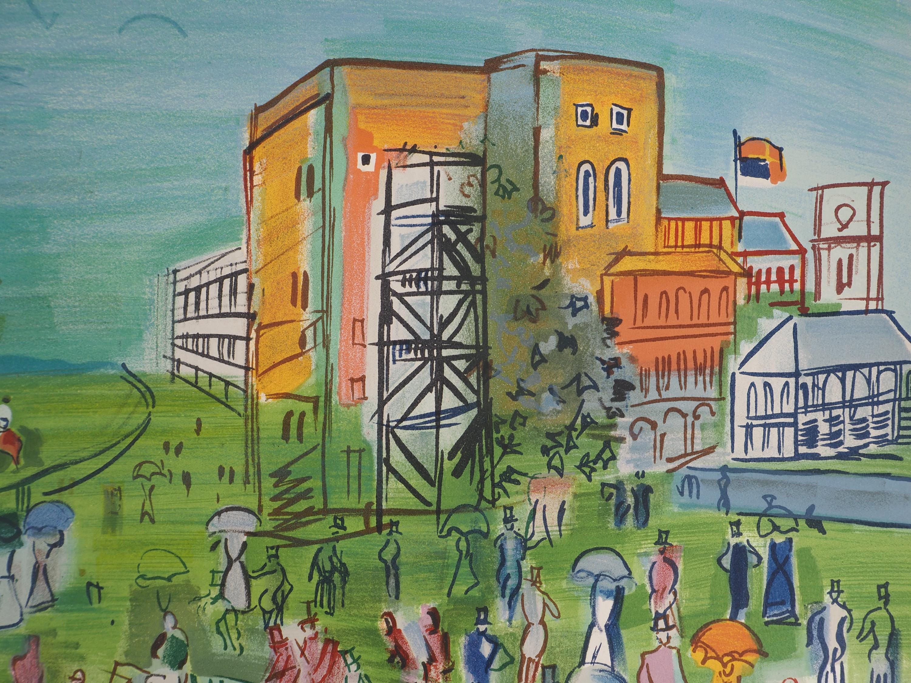 Raoul DUFY - Ascot Horse Racing - Signed Lithograph - Panoramic