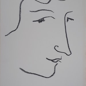 Henri MATISSE litografia originale firmata 1952 ritratto Colette arte moderna