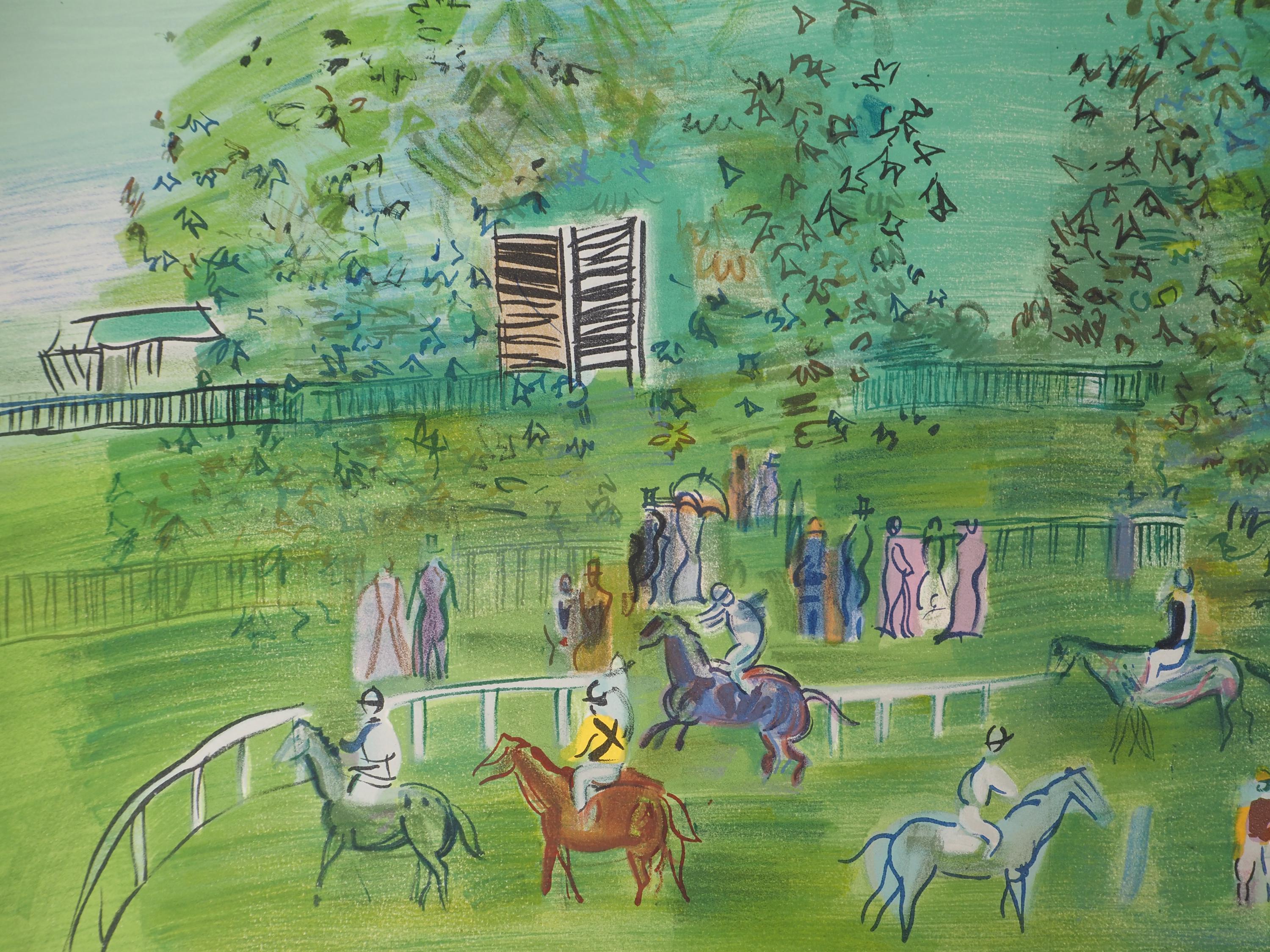 Raoul DUFY - Ascot Horse Racing - Signed Lithograph - Panoramic