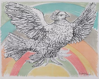 ピカソ「平和の花束」プリント • 1958年 リトグラフ ウォールアート