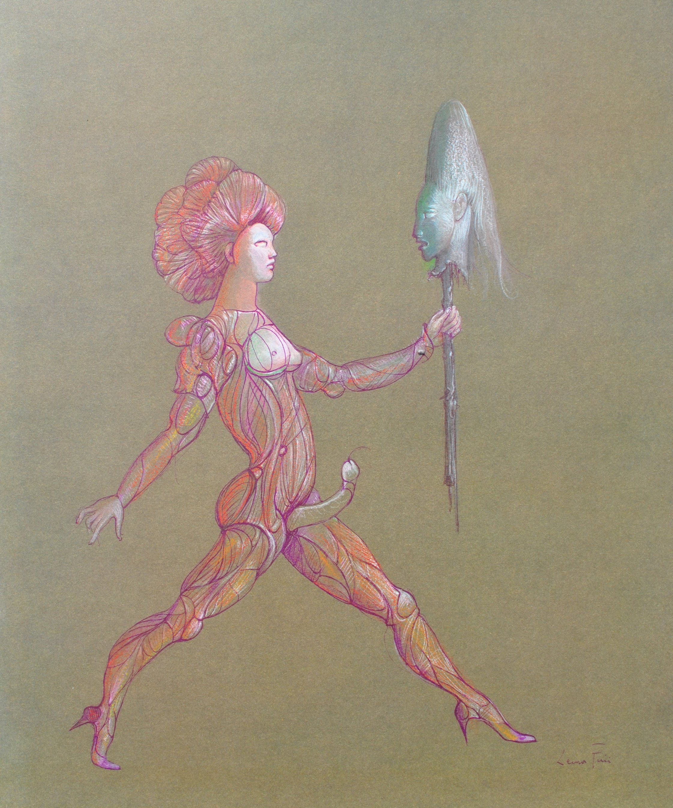 「真作」Leonor Fini「Les amants」銅版画　XXIV/XXX Leonor Fini Erotica I Etching - Fini, Leonor - Art for Sale