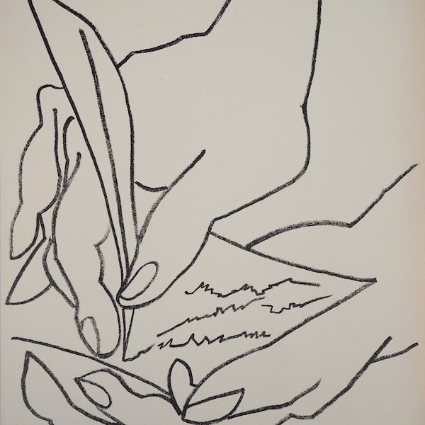 Françoise GILOT : Le billet doux, 1951 - Lithographie originale par Mourlot, 366ex