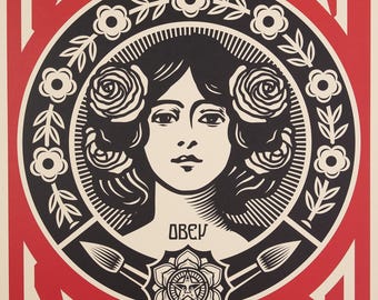 シェパード・フェアリー（OBEY） - シルクスクリーン - 直筆サイン入り