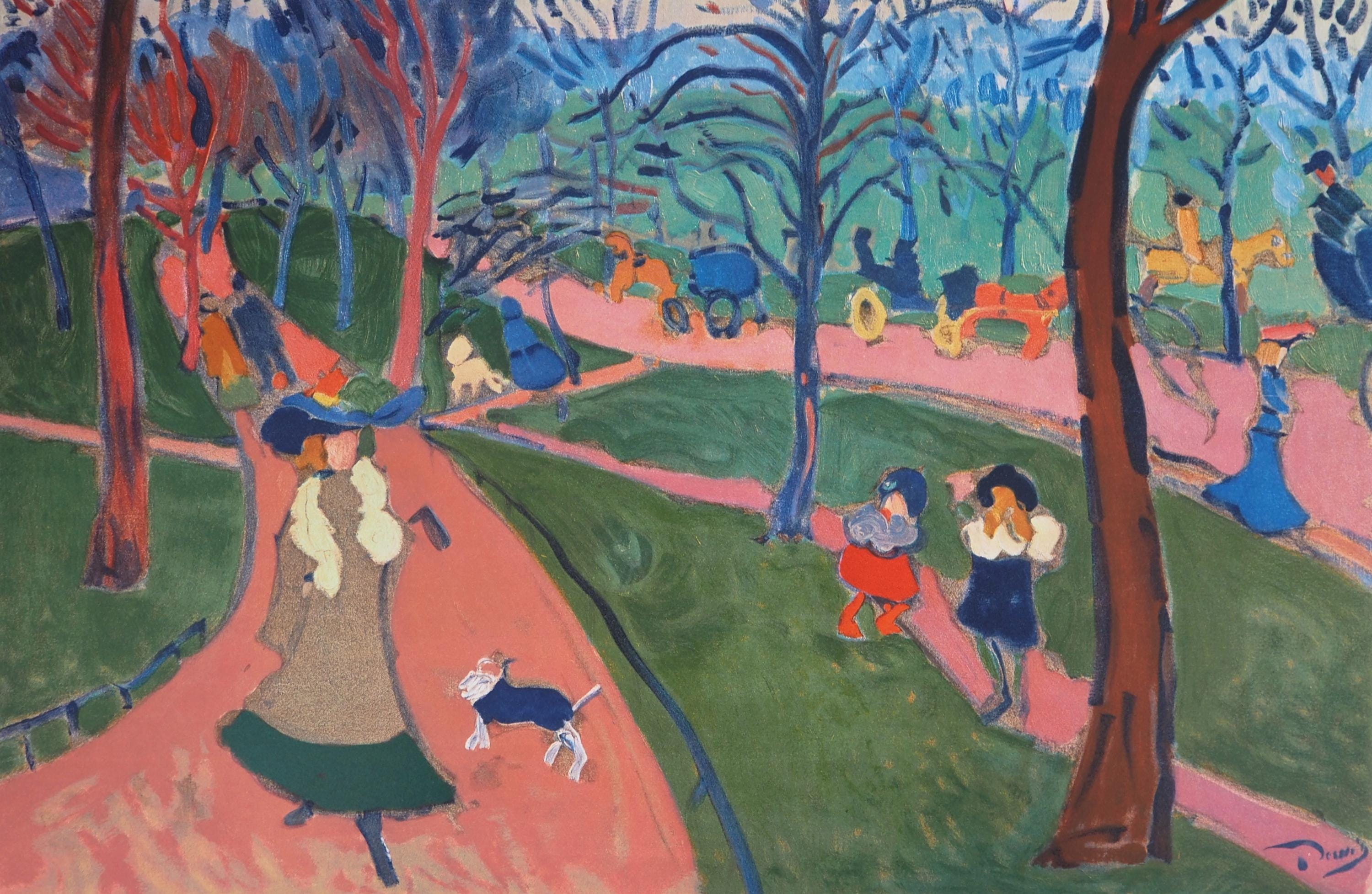 André DERAIN - Hyde Park, London - Signed Lithograph - Fauvist