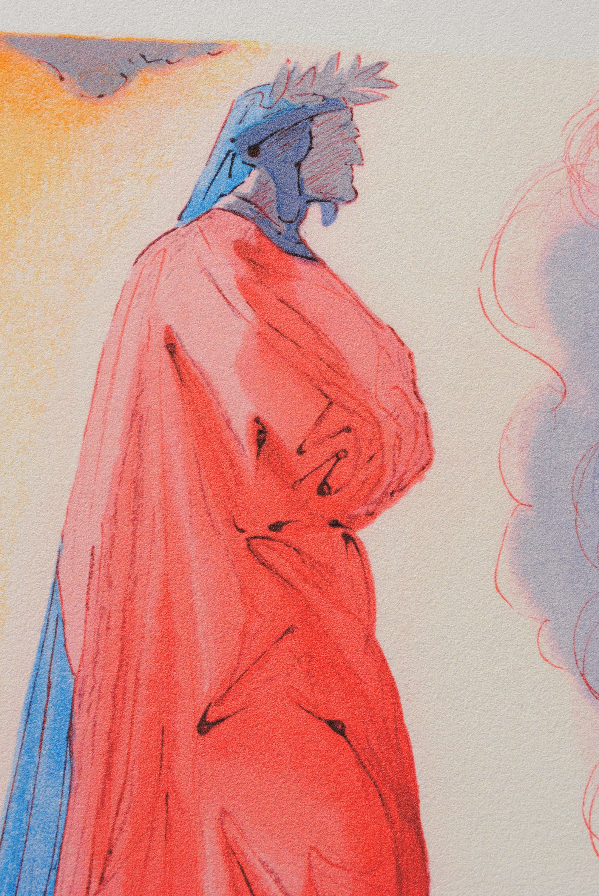 SALVADOR DALI : Paradise 1 Dante Original Woodcut 1960 | Etsy