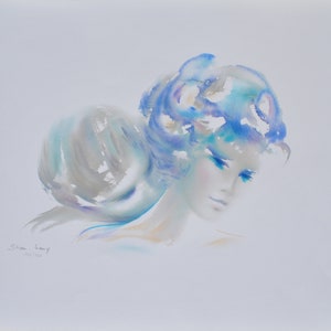 Shan MERRY : The kiss in the neck, Original LITHOGRAPH signed, 350 copies + certificate