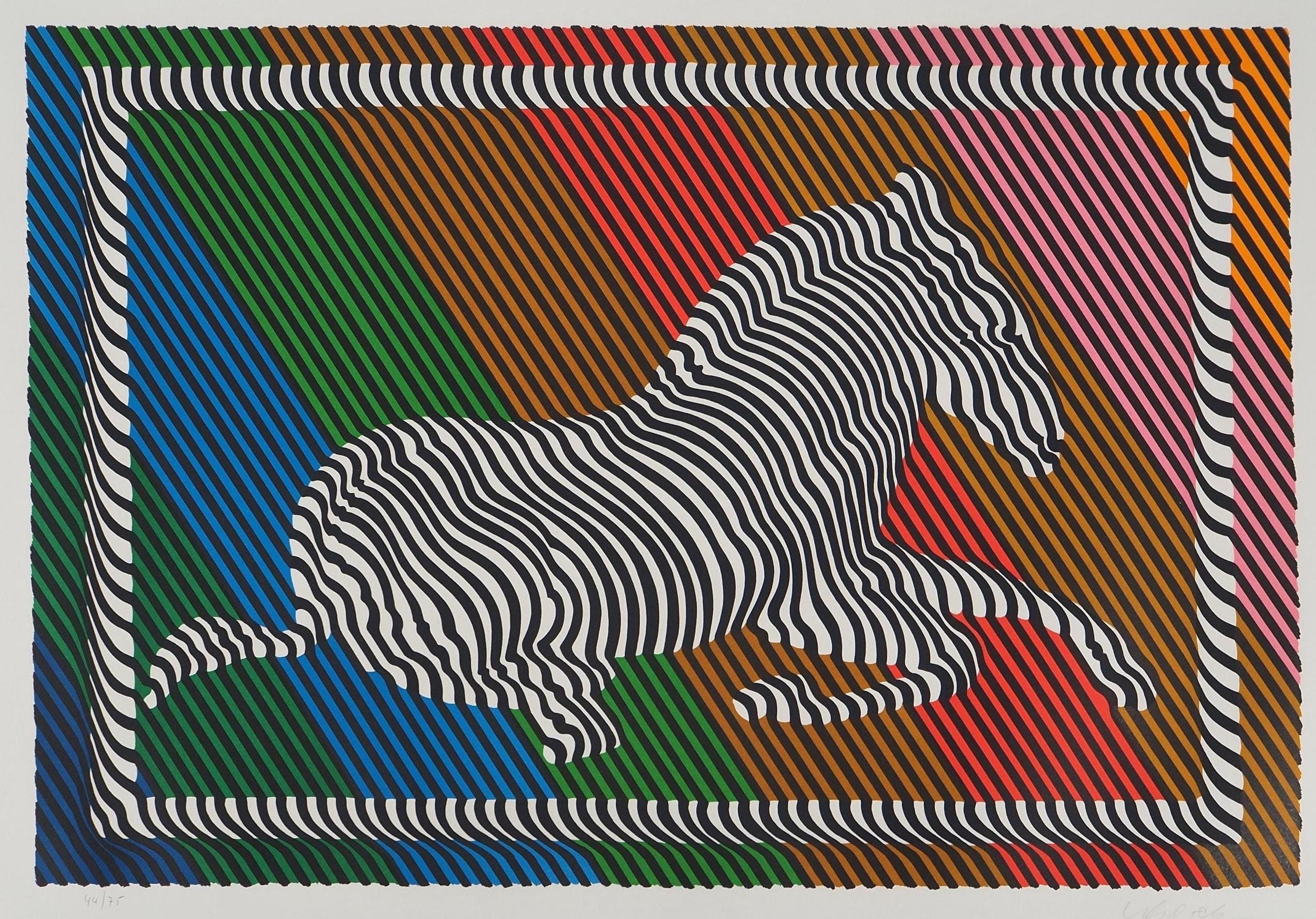 Victor Vasarely Zebra - Etsy