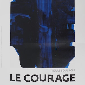Pierre SOULAGES - poster originale 1967 - Peinture 30 novembre - arte contemporanea