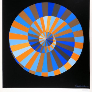 Victor VASARELY: Olympia, cielo e sole, serigrafia originale firmata, 1971
