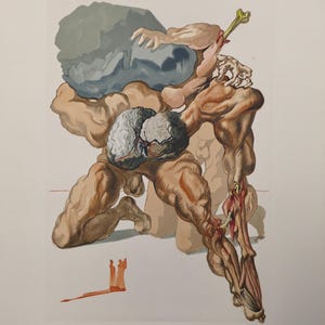 Salvador DALI: Inferno 7, The Misers and the Prodigals, Original Engraving, DIVINE COMEDY + certificate