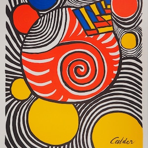 Alexander CALDER: Los travestis de la realidad, CARTEL en litografía firmada, 1979