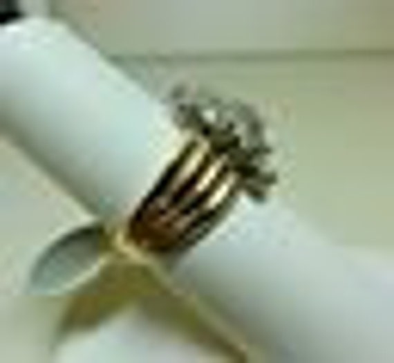 14K Yellow Gold Diamond 1.25 CTW Ladies Ring - Si… - image 3
