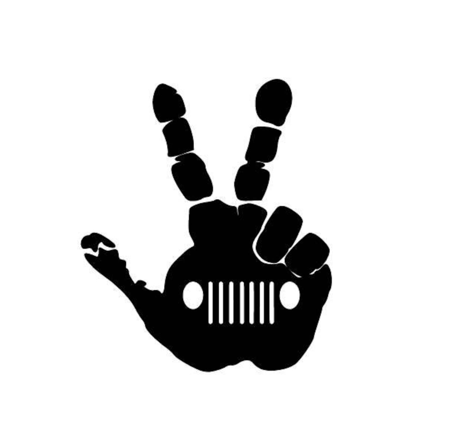 Jeep Wave Vinyl Decal | Etsy