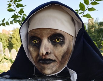 Masque valak, La nonne, masque de nonne de démon, masque portable, masque plein de tête