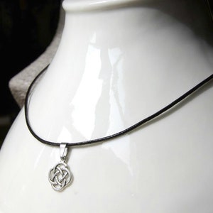 Celtic knot Tiny Trinity charm necklace, Celtic Knot Triquetra Pendant, amulet spiritual talisman protection Triskel Jewelry gifts for men image 8