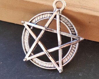 LOT DIY 3/5/10Pcs Pentagram Charms protection gift, Pentacle Pendant Sacred Geometry Jewelry Supply For DIY Necklace Making, Crafting Sets