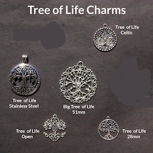 Tree of Life charms is a sacred geometry amulet Pendants, talisman spiritual necklace, chakra meditation Jewelry friendship gift