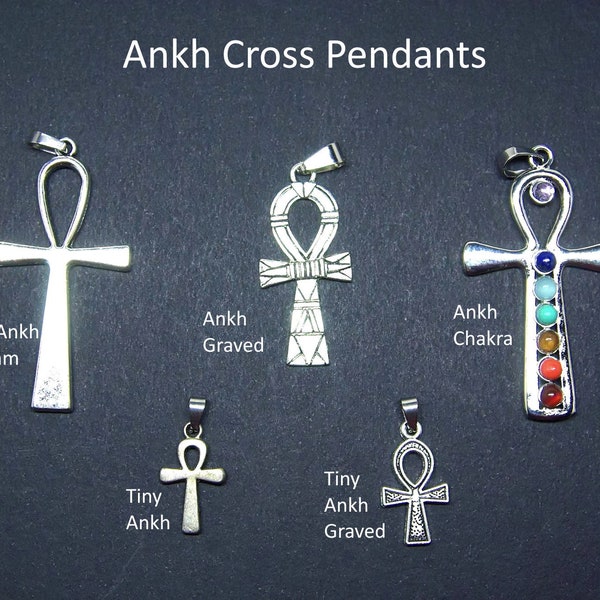 Egyptian Ankh Crosses necklace is a talisman for protection, this amulet pendant is a sacred symbol of life in jewelry, gift for him