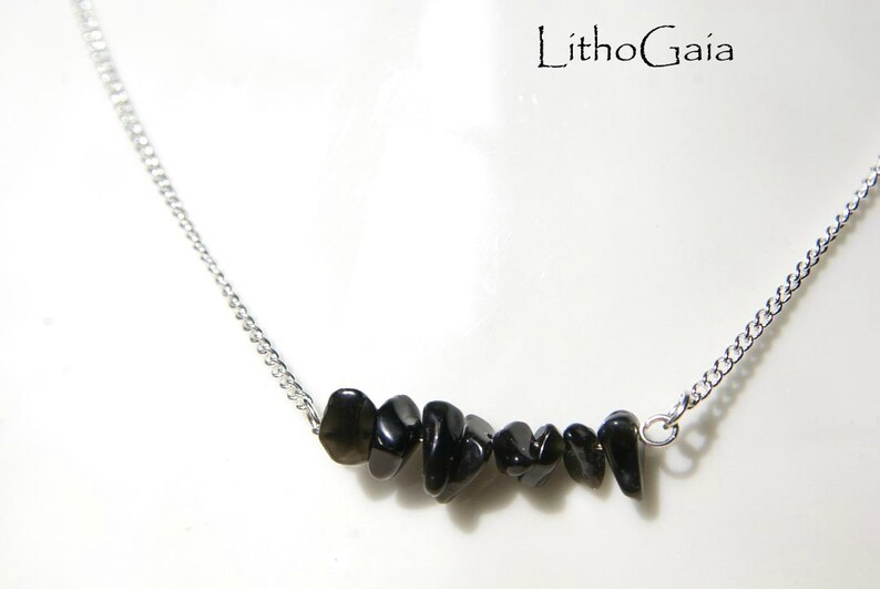 black obsidian jewelry sterling silver