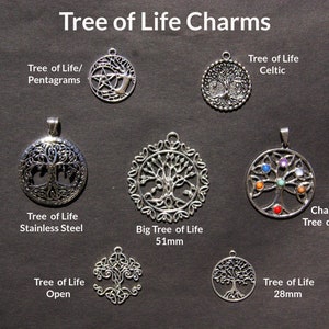 Tree of Life charms is a sacred geometry amulet Pendants, talisman spiritual necklace, chakra meditation Jewelry friendship gift