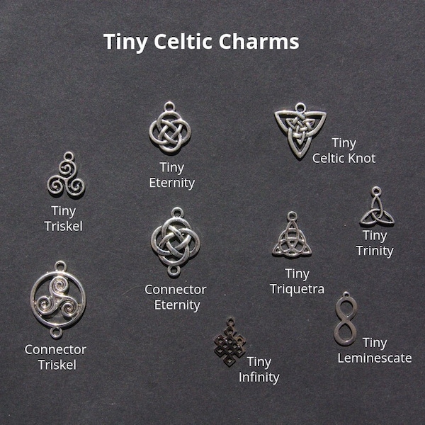 Celtic knot Tiny Trinity charm necklace, Celtic Knot Triquetra Pendant, amulet spiritual talisman protection Triskel Jewelry gifts for men