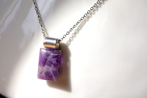 Amethyst Pendant ∞ Spiritual Growth, Love, Prosperity, Meditation, February Birthstone, Crown Chakra ∞ Zodiac Gemstone Jewelry Gift for Her