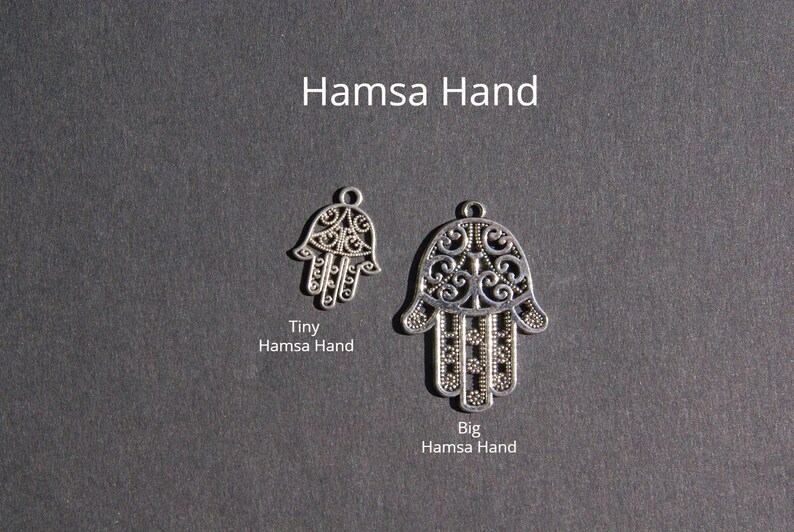 Hamsa Hand of Fatima Necklace is Evil Eye Protection, a good Luck Success Egyptian Amulet, Gift Friendship Handmade Charm Jewelry Women image 10