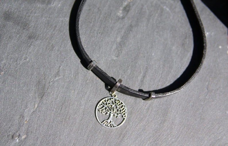 Sacred Geometry witchcraft supply unique gifts Tree of life Charm Personalized Gothic Choker Talisman Protection Pagan Occult Jewelry