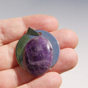 Amethyst Kristall Halskette, einzigartige Geschenke für sie Edelstein Cabochon Schmuck Heilkristalle, Schütze Sternzeichen Halskette Geschenk für Mama