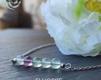 Fluorite Grade A Bar Bracelet Silver bridemaids gifts, Minimalist Divine Energy Wedding Jewelry Gifts, gemstone energy healing crystals