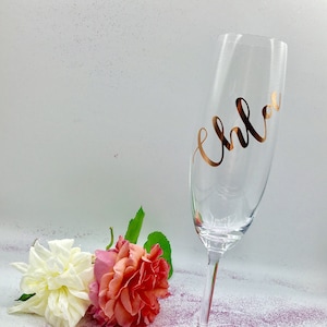 Decal for Bridesmaid glass, DYI Bridesmaid champagne flute, champagne glass, Sticker for Bridal party glasses