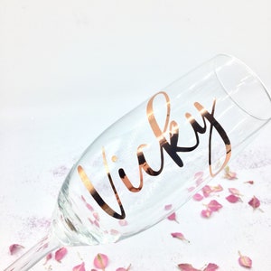 Decal for Bridesmaid glass, DYI Bridesmaid champagne flute, champagne glass, Sticker for Bridal party glasses