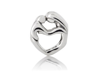 Mother Love- Sterling Silver Charm by Chronicles, Mother's Day Exclusive Charm for Bracelets, Unique Gift for Mom, Charm fit Pandora