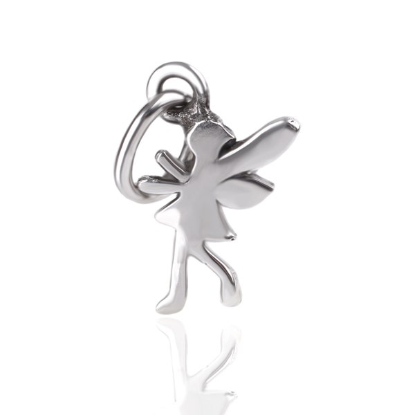 Tinker Bell Fairy- Sterling Silver Charm-Pendant par Chronicles, Unique Hand Made Jewelry, Fits Bracelet and Bangles, Gift for Her