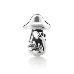 PORCINI-Silver Charm by Chronicles, Unique Hand Made Jewelry, Fits bracelets, Unique gift for her, Halloween jewelry