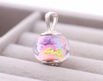 Chronicles Carved Charm for Necklaces “Sunset Sky” for Bracelets, Big hole charm, Limited edition