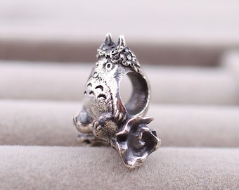 Sterling Silver Berlock från Chronicles, Unika Handgjorda Smycken, Passar Armband, Unik Gåva till Henne