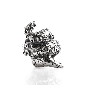Tentacoli di polpo - Ciondolo in argento sterling di Chronicles, gioielli unici fatti a mano, adatti a bracciali e braccialetti, regalo unico per lei, Halloween